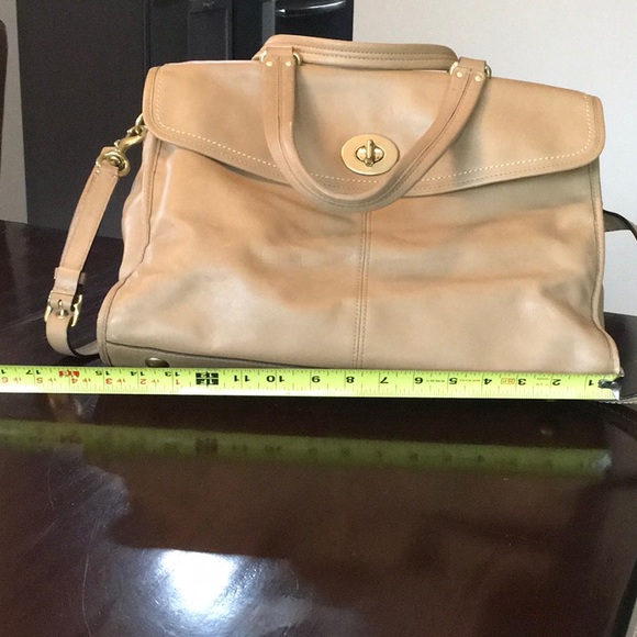 Coach Beige Laptop Bag with Pockets - Picture 5 of 8